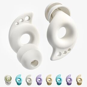 FHG Sleep Ear Plugs, Noise Reduction Up to SNR-28 NRR-18 Eliminates Most Snores, Soft Silicone Relieves Ear Pain for Side Sleeper, Ultra-light No Feeling in The Ear for Snoring, Flights, Traveling