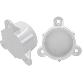 2pcs 2" PVC Table Leg Cap, 2.36" ID Furniture Grade Table Screw Cap with Mounting Screws