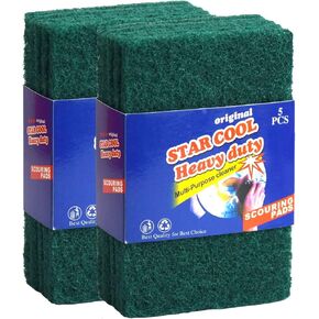 Heavy Duty Scrub Sponge, Scratch Free Home Kitchen Dual-Sided Dishwashing Sponge, Sponge scouring pad,for Kitchen, Sink, Dish, Bathtub, Wall 10PCS