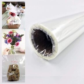 Clear Cellophane Gift Wrap (30" x 5 ft) - Premium Quality, Ideal for Birthdays, Weddings, Anniversaries - 1 Roll