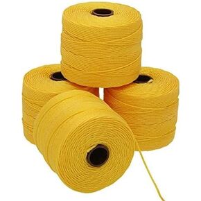 The Beadsmith S-Lon #18 Cord - Natural Color - Tube of 4 spools - 77 Yards - Ideal for Stringing Beading Crochet and Micro-Macrame Jewelry- Compatible with Kumihimo Projects