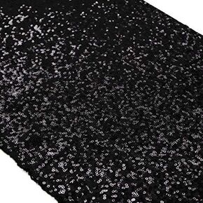 ShiDianYi Sequin Table Runner Light Gold 14x108-Inch Sequence Table Runner 108 Inches Long Bridal Shower Decorations Sparkly Table Cover Payette Table Runner Glitter Table Runner for Parties