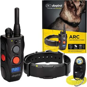 Dogtra ARC 2-Dogs Remote Training Collar - 3/4 Mile Range, Waterproof, Rechargeable, Static Stimulation, Vibration, Audible Tone, Small, Medium, Large Dog Training E-Collar