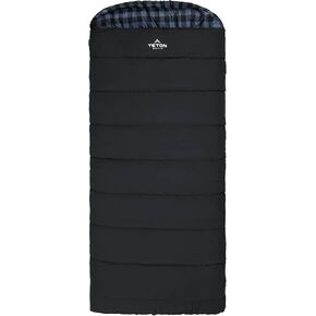 TETON Sports Bridger Canvas Sleeping Bag, -35˚F, -20˚F, 0˚F, 20˚F Degree Options - Cold Weather Winter All-Season Outdoor Gear, Car & Tent Camping Accessories & Essentials - Pecan/Fox, -20˚F