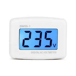 Yosoo Ac 80300V Us Plug Wall Flat LCD Digital Voltmeter Volt Panel Meter Voltage Tester Gauge 110V Voltage Measuring Monitor Volt Household Voltage Tester Gauge Multimeter Ac Voltage Meter Dm55 80