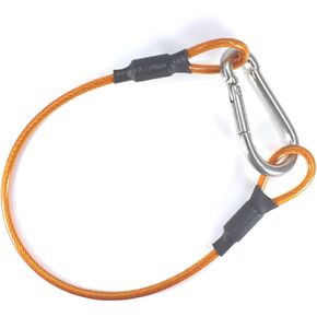 Waist Tape Holder Lanyard for Gaffers Tape Steel Carabiner Clip Hanging Rope for Photography Film Stage Television Production Carrying Tool (Blue)