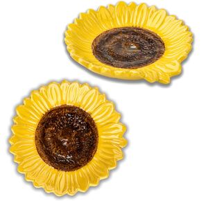Spoon Rest Spoon Holder for Stove Top 2 PCS Spoon Rest for Kitchen Counter Spoon Rest for Stove Top Ceramic Spoon Rest sunflower shape