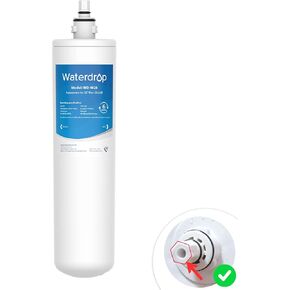 Waterdrop GXULQR, FQK1R Under Sink Replacement Filter, Replacement for Hexagonal Head GE SmartWater GXULQR, GXULQK and GXK140TNN, 2K Gallons (Pack of 1)
