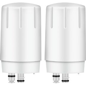 Replacement for Brita Faucet Filter, Faucet Water Filter Fits for All Brita Sink Faucet Filtration System, White, 2-Pack