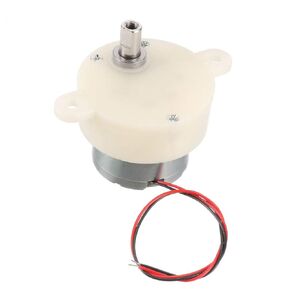 uxcell DC 6V 5RPM High Torque Rotary Speed Cylinder Shape Deceleration Reducing Motor, 2-Wire Connecting