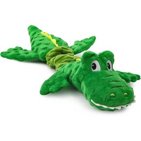 Chngeary 2 Pack Christmas Squeaky Plush Dog Toys for Small Medium Large Dogs, Durable and Indestructible Dog Toys,Stuffed Squeaky Toys for Dogs Puppy Toys Include Cute Snowman and Elk