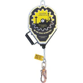 Guardian Fall Protection 10918 Halo Big Block Cable SRL – 65 ft., Self Retracting Lifeline with Swivel Top, Swivel Hook