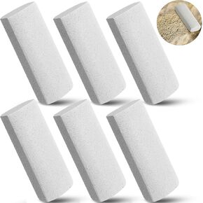 Abbylike 6 Pcs Pet Hair Remover Gray Hair Remove Pumice Stone Car Pet Hair Removal Tool Dog Hair Car Remover Cat Fur Removal Tool for Bedding Carpet Couch Furniture Cleaning (4 x 2 x 1.4)