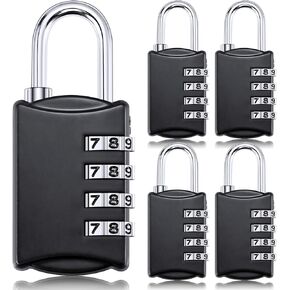 Moxweyeni 4 Digit Combination Lock Small Combo Locks Luggage Number Locks Outdoor Waterproof Padlock for Traveling Toolbox Gym Door Locker Suitcases Employee Hasp Storage(20 Pcs)