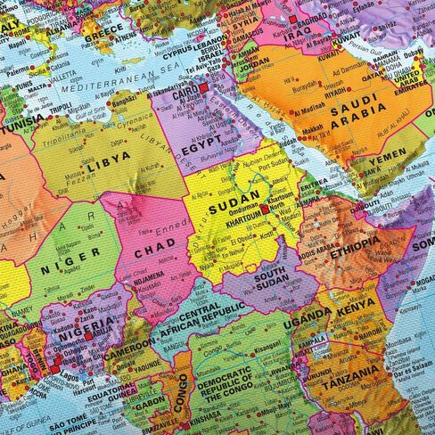 JAWO Map Tapestry, World Map Tapestries, Wall Art Hanging for Bedroom Living Room Dorm School Classroom, Great Tool for Students and Teachers 60X40Inches Wall Blankets in Saudi Arabia
