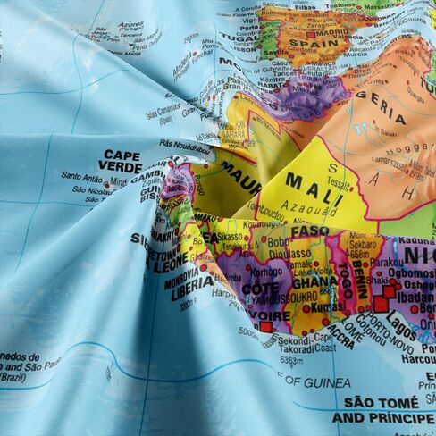 JAWO Map Tapestry, World Map Tapestries, Wall Art Hanging for Bedroom Living Room Dorm School Classroom, Great Tool for Students and Teachers 60X40Inches Wall Blankets in Saudi Arabia