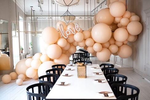 Ponamfo Black Party Latex Balloons - 100Pcs 18"+12"+10"+5" Ballons Balloon Arch Kit as Birthday Party Balloons Baby Shower Balloons Wedding Anniversary Bridal Shower Party Decorations in Kuwait