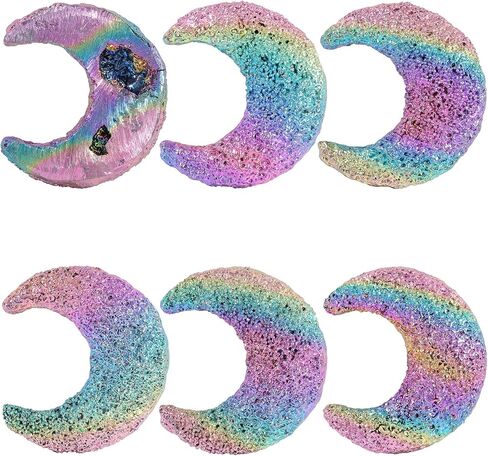 Amogeeli Heart-Shaped Bismuth Crystal Collection, Metallic Stone Mineral Specimen for Reiki Wicca Decoration Wire Wrapping in Saudi Arabia