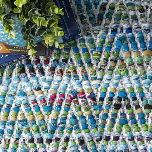 nuLOOM Rochell Hand Woven Chevron Runner Rug, 2' 6" x 6', Green in Saudi Arabia