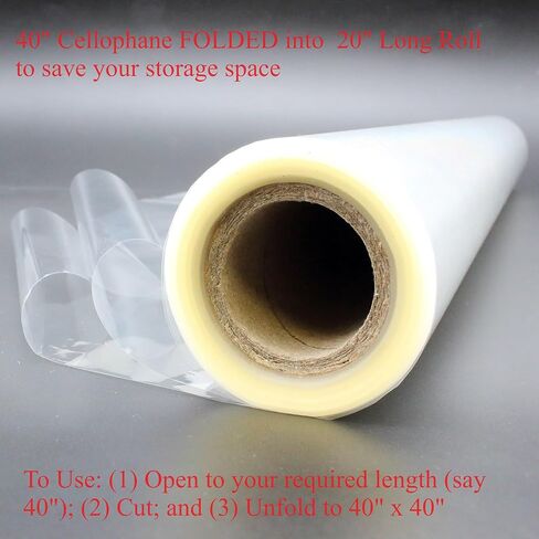 تيتروي - رول سيلوفان لتغليف الهدايا (16 بوصة × 100 قدم) in Kuwait