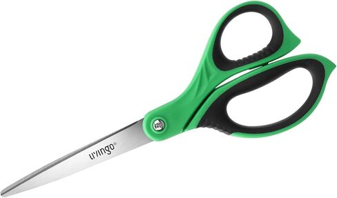 LIVINGO Sharp Scissors Bulk: 24 Pack of Scissors Set All Purpose Heavy Duty for Office Home Middle High School Classroom Teacher Supplies Craft Cutting Paper Fabric Sewing, Comfortable Grip, 8.5 Inch in Saudi Arabia