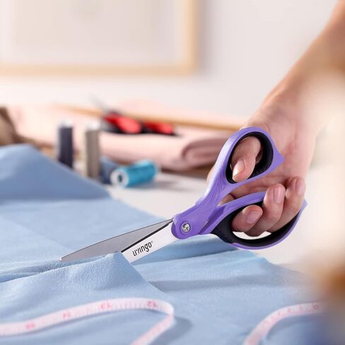 LIVINGO Sharp Scissors Bulk: 24 Pack of Scissors Set All Purpose Heavy Duty for Office Home Middle High School Classroom Teacher Supplies Craft Cutting Paper Fabric Sewing, Comfortable Grip, 8.5 Inch in Saudi Arabia