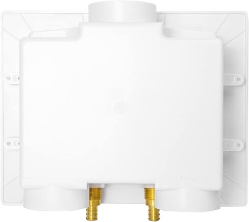 EFIELD Double Drain Washing Machine (Laundry) Outlet Box,1/2-inch Crimp Pex F1807 Inlet, Single Control Valve, Copper Water Hammer Arrestor in Kuwait