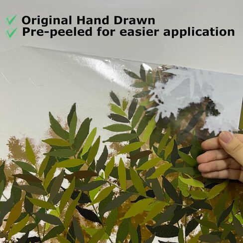 funlife Original Hand Drawn Huge Olive Tree Wall Decals, Tree Wall Art Stickers Wall Decor for Living Room Boys and Natural Gender Room Playroom, Huge Olive Tree 83.86"x86.61" in Saudi Arabia