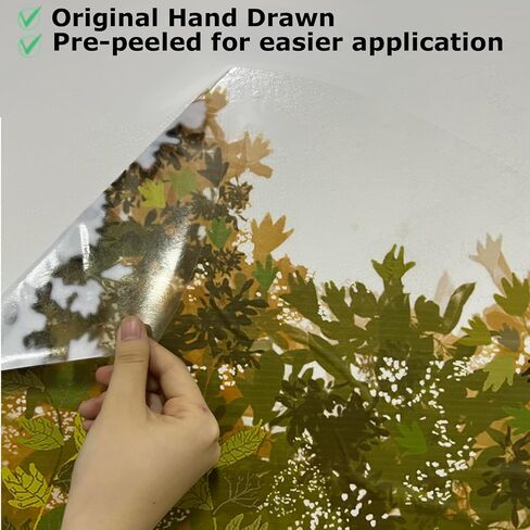 funlife Original Hand Drawn Huge Olive Tree Wall Decals, Tree Wall Art Stickers Wall Decor for Living Room Boys and Natural Gender Room Playroom, Huge Olive Tree 83.86"x86.61" in Saudi Arabia