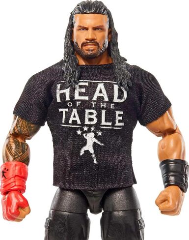 مجموعة شخصيات Mattel WWE Roman Reigns Top Picks Elite Collection، مفصلية وتفاصيل تشبه الحياة، ملحقات قابلة للتبديل، 6 بوصات in Kuwait
