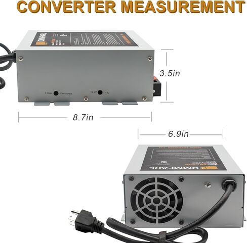 محول Reopro RV | قدرات متعددة | محول طاقة RV | شاحن بطارية RV مزود طاقة (55 أمبير) بديل لشاحن محول Pm3-55 WFCO WF9855 على سطح السفينة 55 أمبير in Kuwait