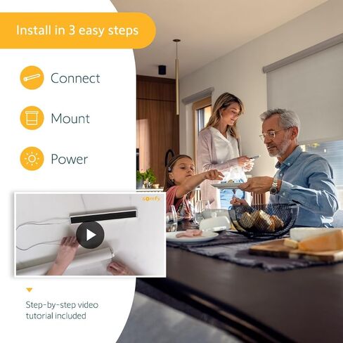 Somfy Wirefree Li-ion Solar Panel Kit - Solar Panel Power - for Somfy RTS Motorized Shades, Blinds and Curtains - Long Lasting, Easy to Install - Includes Brackets, and Glass Mount Adhesive #9027294 in Saudi Arabia