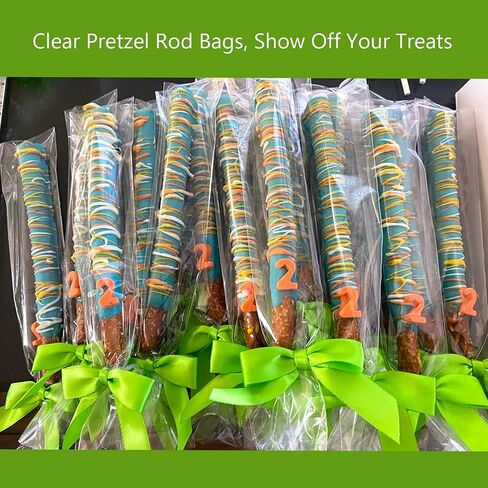 Morepack Self Sealing Cellophane Bags,2x10 Inches 300 Pcs Clear Pretzel Rod Bags, Resealable Cellophane Bag for Packaging ICY Candy Popsicle,Gifts, Favors, Products, Candy in Saudi Arabia