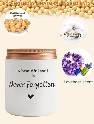 Sympathy Gifts for Loss of Loved One-Thinking of You Gifts,Bereavement Gifts, Get Well Soon Lavender Scented Candle in Saudi Arabia