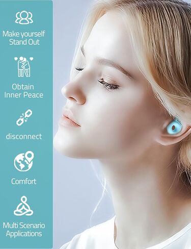 FHG Sleep Ear Plugs, Noise Reduction Up to SNR-28 NRR-18 Eliminates Most Snores, Soft Silicone Relieves Ear Pain for Side Sleeper, Ultra-light No Feeling in The Ear for Snoring, Flights, Traveling in Saudi Arabia
