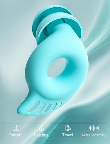 FHG Sleep Ear Plugs, Noise Reduction Up to SNR-28 NRR-18 Eliminates Most Snores, Soft Silicone Relieves Ear Pain for Side Sleeper, Ultra-light No Feeling in The Ear for Snoring, Flights, Traveling in Saudi Arabia