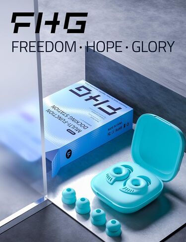 FHG Sleep Ear Plugs, Noise Reduction Up to SNR-28 NRR-18 Eliminates Most Snores, Soft Silicone Relieves Ear Pain for Side Sleeper, Ultra-light No Feeling in The Ear for Snoring, Flights, Traveling in Saudi Arabia