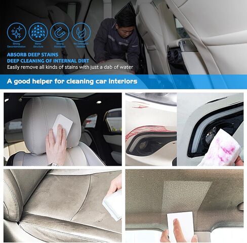 100 Pack Magic Sponge Eraser, Premium Reusable Melamine Sponge, Powerful Cleaning for Kitchen, Bathroom, Walls, Shoes, Electronics, Household Cleaning Kitchen Dish Sponges. Durable & Not Easily Rip. in Saudi Arabia
