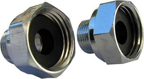 LASCO 10-0061 صنبور دلتا 1/2 خيط أنبوب أنثى بواسطة محول نحاسي مضغوط ذكر 3/8، قطعتان in Kuwait