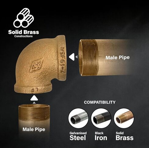 BRRL1143-NL 1-1/4 X 1 بوصة كوع نحاسي مخفض 90 درجة، بدون رصاص in Kuwait