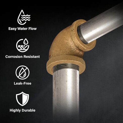 BRRL1143-NL 1-1/4 X 1 بوصة كوع نحاسي مخفض 90 درجة، بدون رصاص in Kuwait