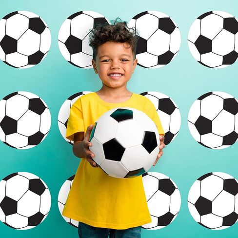 مرحى! - كرة القدم - ديكورات حفلات استقبال المولود أو مستلزمات حفلات أعياد الميلاد بنفسك - مجموعة من 20 in Kuwait