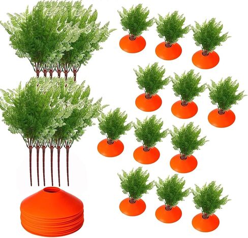 tyoungg Easter Yard Carrots Patch Large Spring Lawn Garden Yard Decor DIY 12 Sets (12) in Saudi Arabia