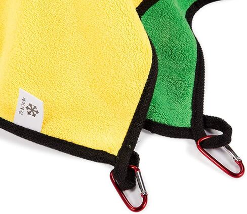 Toasis Fishing Towels with Carabiner Clip 14 x 11 Inch Pack of 3 (Mixed B) in Saudi Arabia