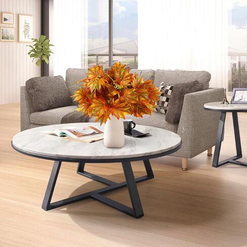 4PCS Fall Artificial Decor Maple Leaves 10 Branches Autumn Faux Leaf Decoration Stem Fall Leaves for Fall Indoor Outdoor Decor Home Kitchen Thanksgiving Table Centerpieces Decoration in Saudi Arabia