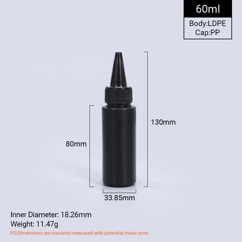 Black Plastic Squeeze Dispensing Bottles Glue Bottle Light-proof Sealed Plastic Bottle With Caps, For DIY Crafts, Glue, Liquids (34oz 10 Ppack) in Saudi Arabia