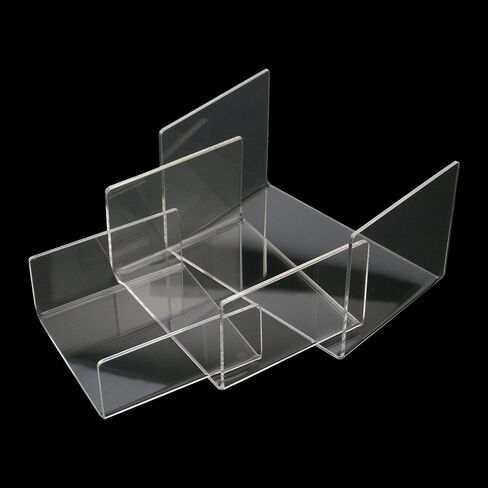 Crapyt 2 مجموعة من حاملات العرض الأكريليك قزحية الألوان، حاملات عرض أكريليك قوس قزح للمجوهرات الصغيرة والحلي والدمى 5.2 بوصة × 3.03 بوصة × 2.99 بوصة ملونة in Kuwait