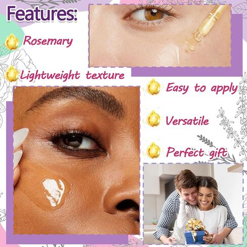 Rose Essential Oil Organic,Moisturizing Long Lasting Quickly Absorbed Lavender Rose Oil Rosemary Essential Oil Set for Face,Hair Care,Skin,Aromatherapy,Massage & Diffuser（3PCS） in Saudi Arabia