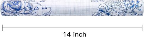 RUSPEPA Paper Table Runner with Fragrance Blue Flowers Table Runner for Dining, Party Decorations - 14 inches x 16.4 feet - Blue Flower in Saudi Arabia