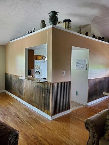 CeilingConnex Colorado Steel Rustic Corrugated Metal Wainscoting (5-Pack Galvalume) in Saudi Arabia